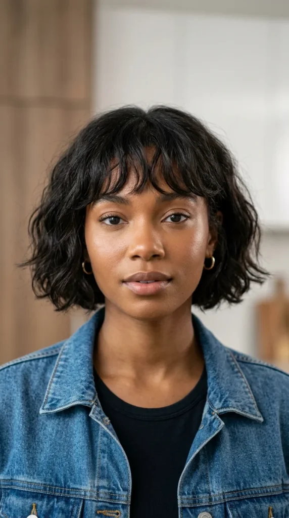 Low-Maintenance Italian Bob with Air-Dried Bangs