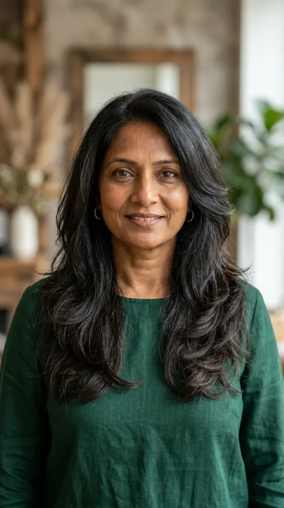 Low-Maintenance Long Layered Haircut