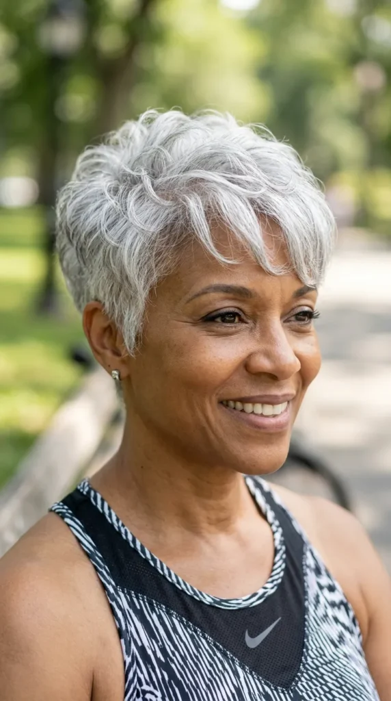 Low-Maintenance Pixie for Women Over 60
