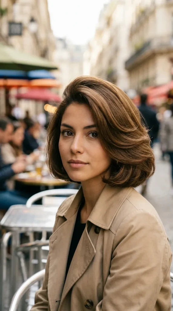Luxe Blowout Bob for Oval Face Volume