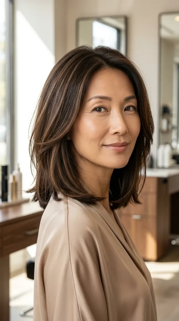 Medium Layers for Thin Hair