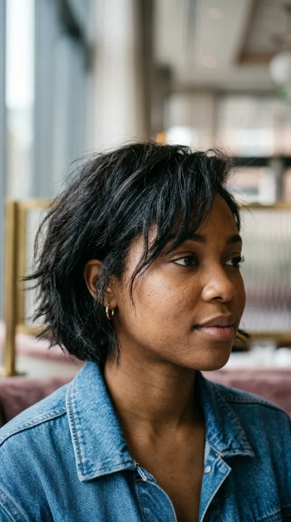 Messy Bob for Oval Face