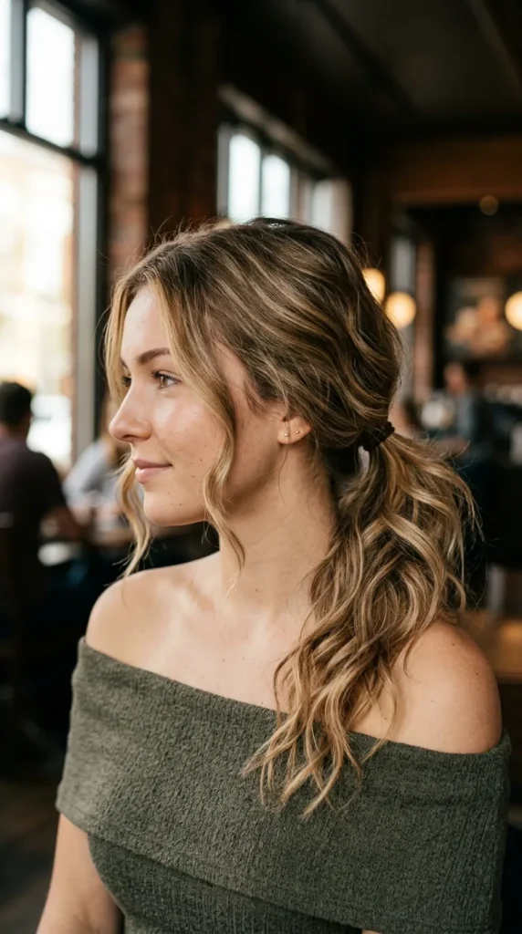 Messy Low Ponytail