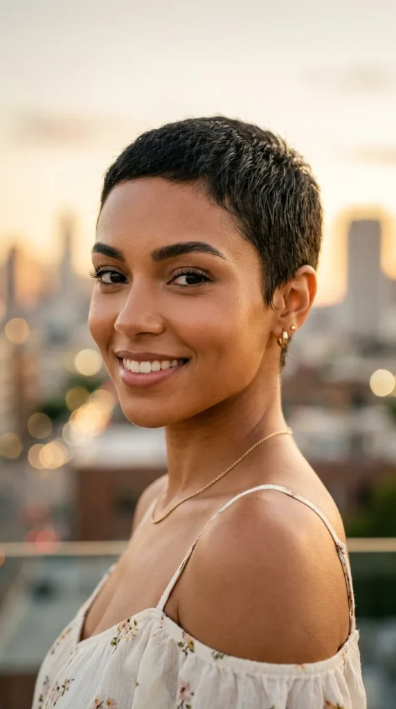 Micro Pixie Haircut