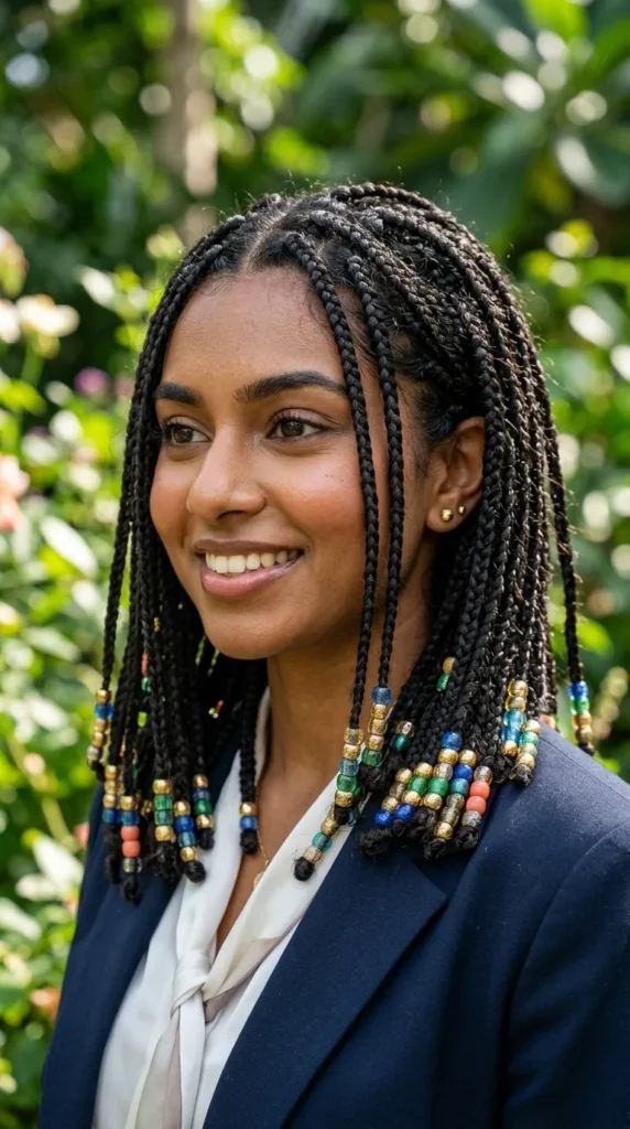 Mini Box Braids with Beads