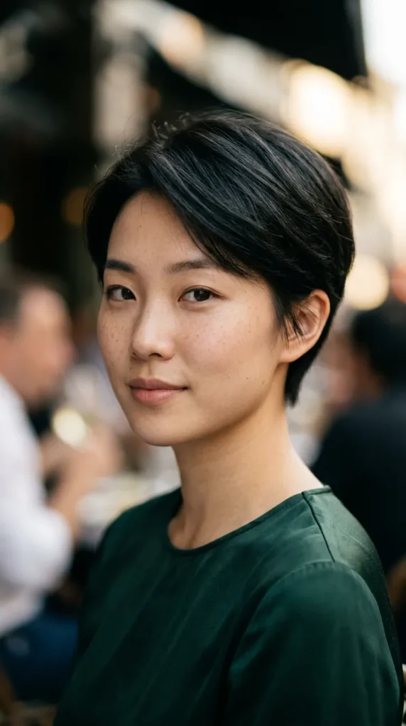 Minimalist Pixie for Oval Face