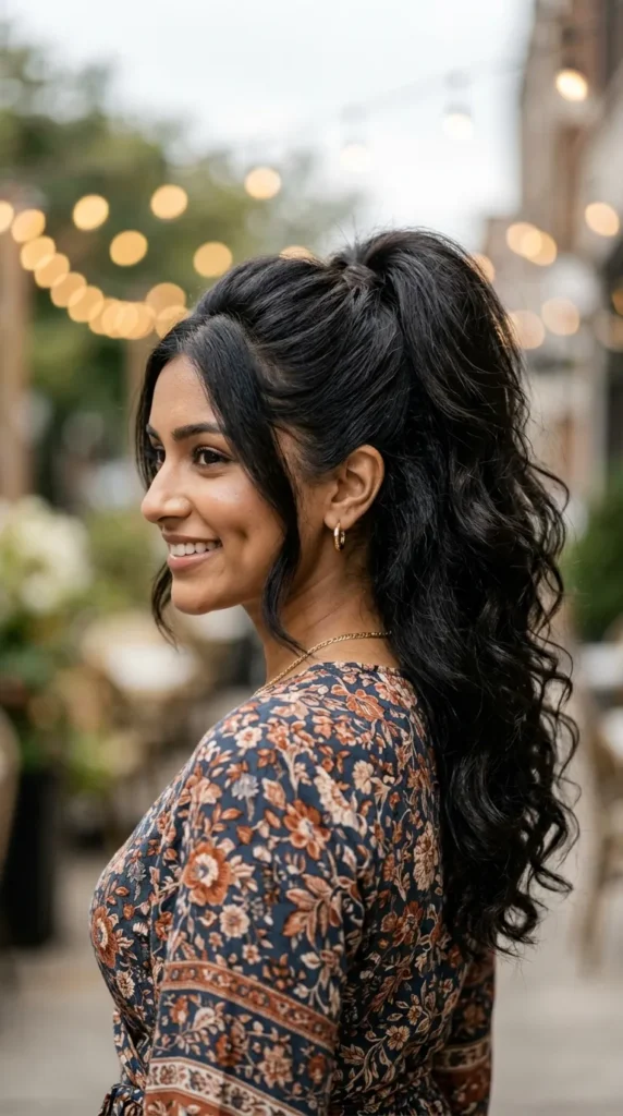 Mob Wife Voluminous Ponytail