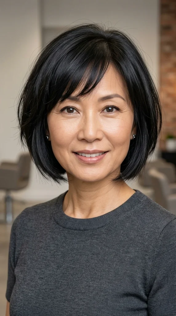 Modern Blunt Bob with Soft Texture
