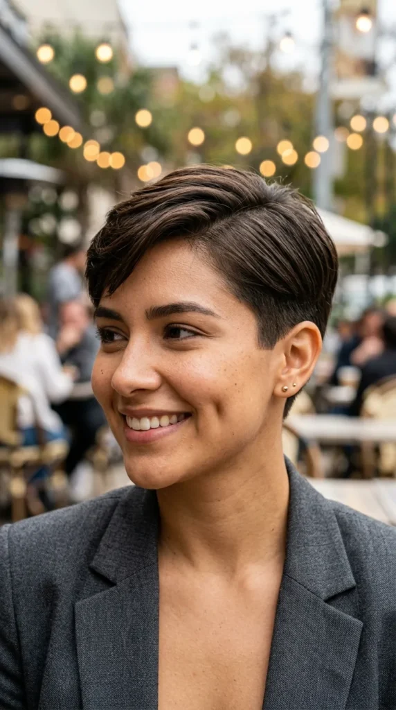 Modern Classic Pixie for Oval Face