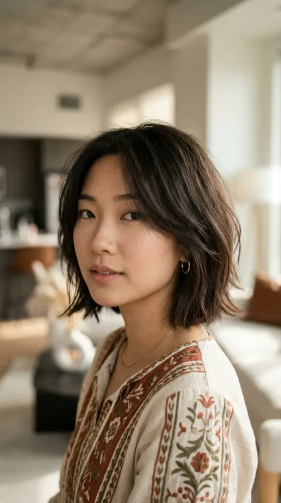 Modern French-Inspired Bob for Thin Hair