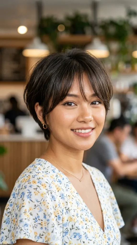 Modern Korean Pixie Haircut