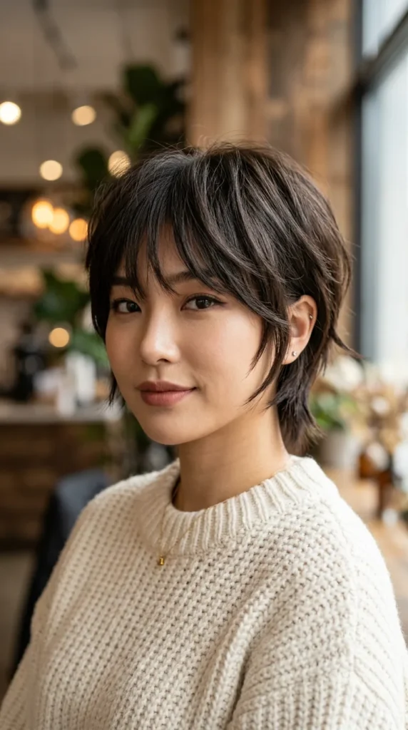 Modern Korean Short Wolf Cut