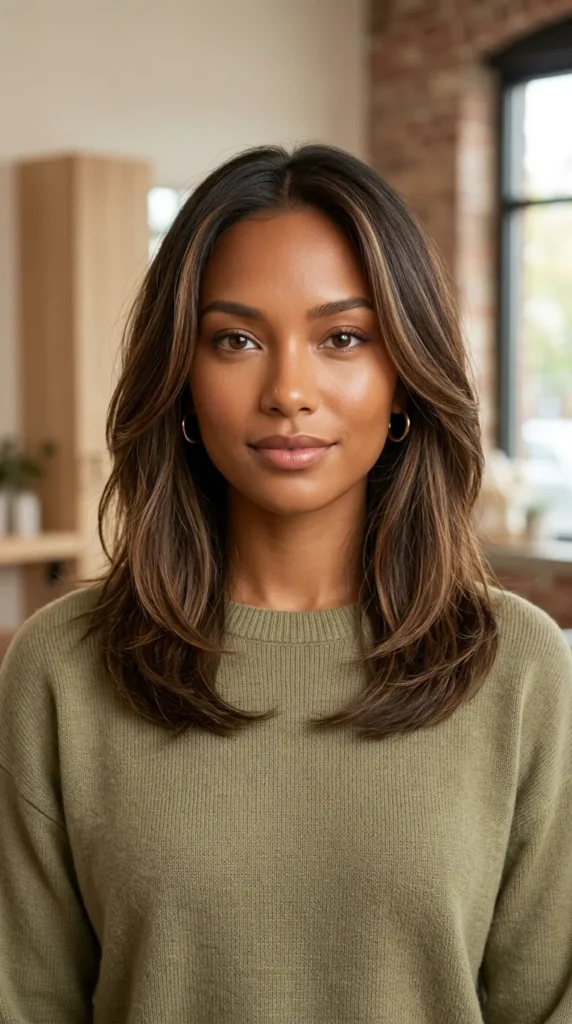 Modern Medium Shoulder-Length Layers
