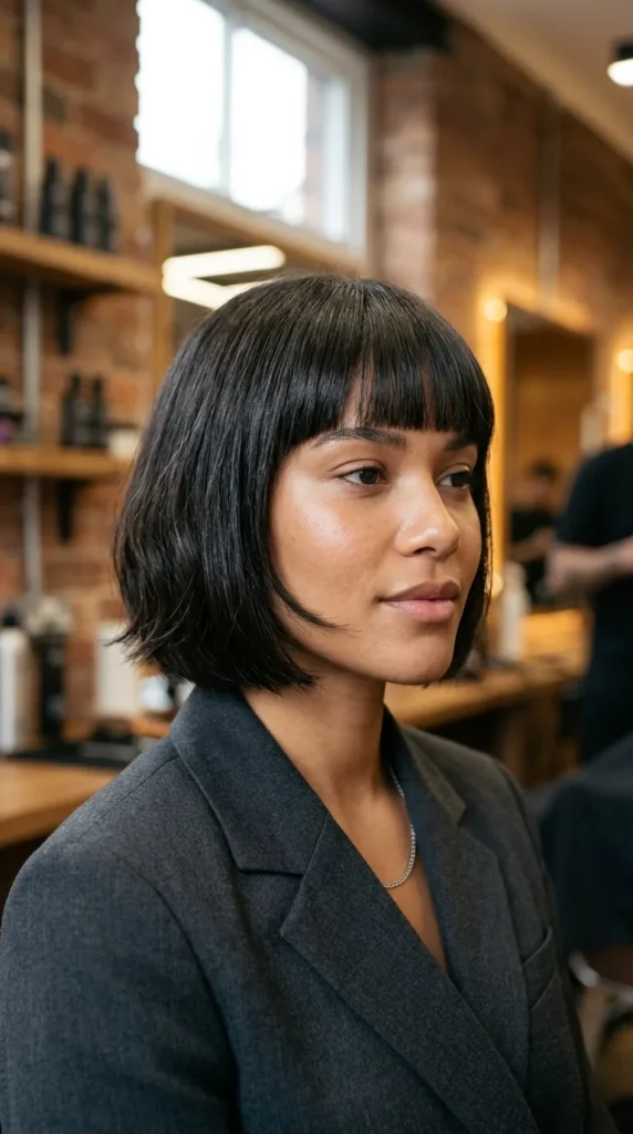 Modern Pageboy Cut for Oval Face