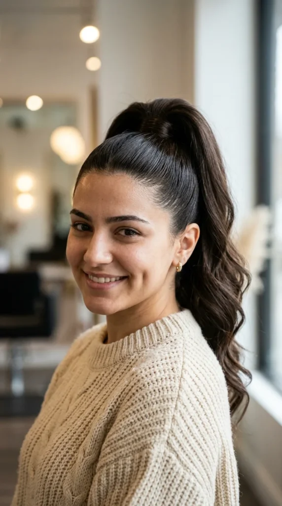 Modernized Madonna-Inspired Ponytail