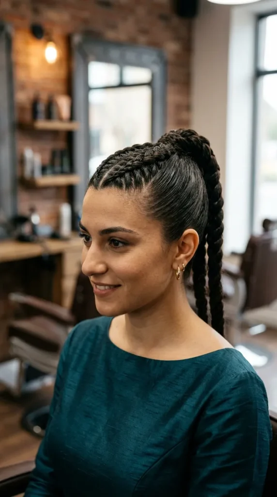 Mohawk Braided Ponytail