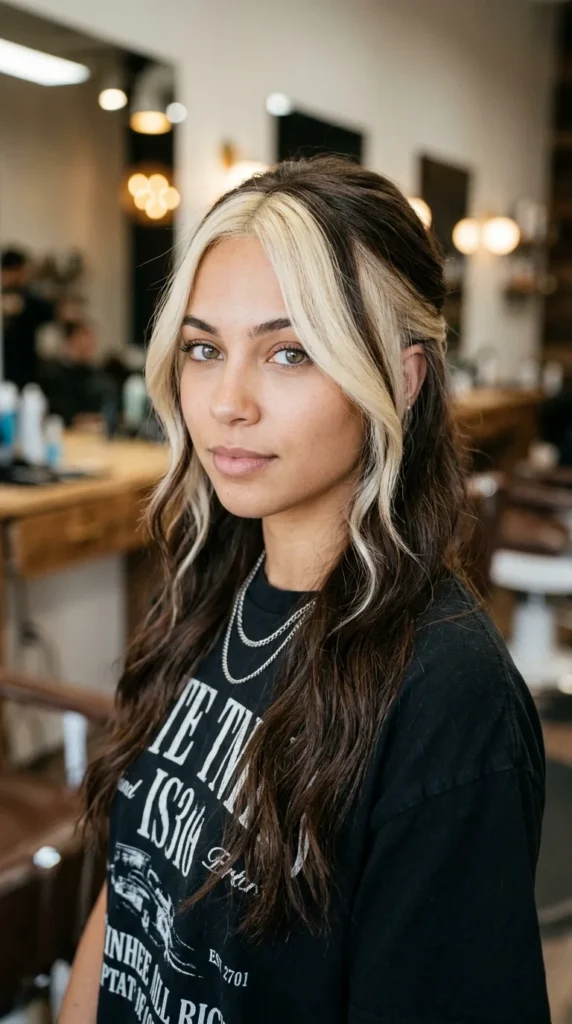 Money Piece with Long Hair