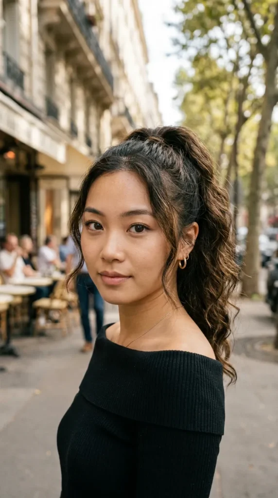 Natural Textured Ponytail