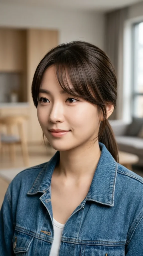 Office-Ready Korean Curtain Bangs