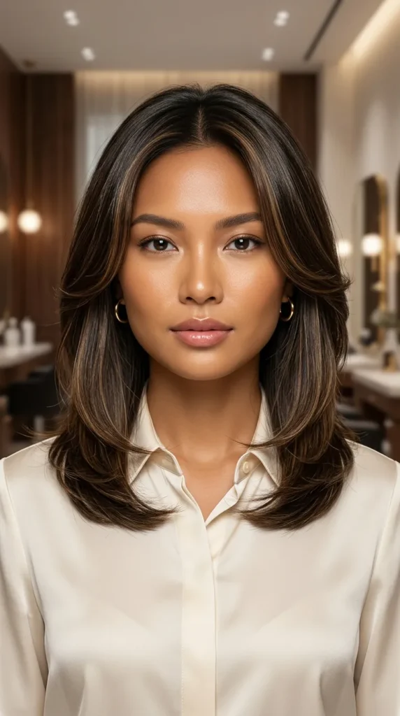Old Money Medium Layered Hair