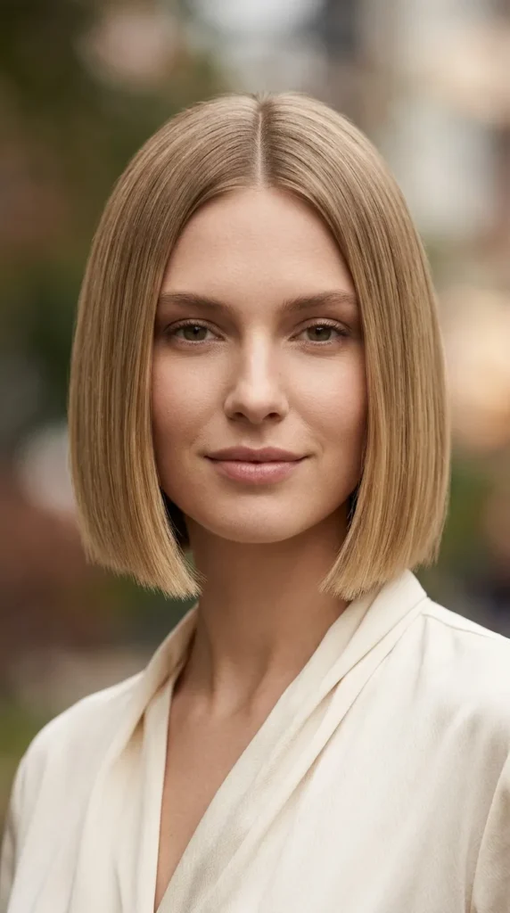 One-Length Bob for Thin Hair