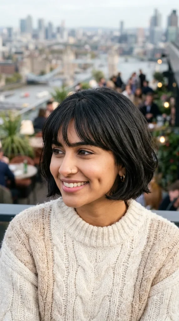Parisian Bob for Oval Face Chic