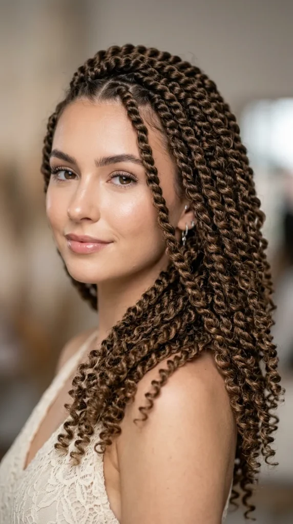 Passion Twists with Side Part