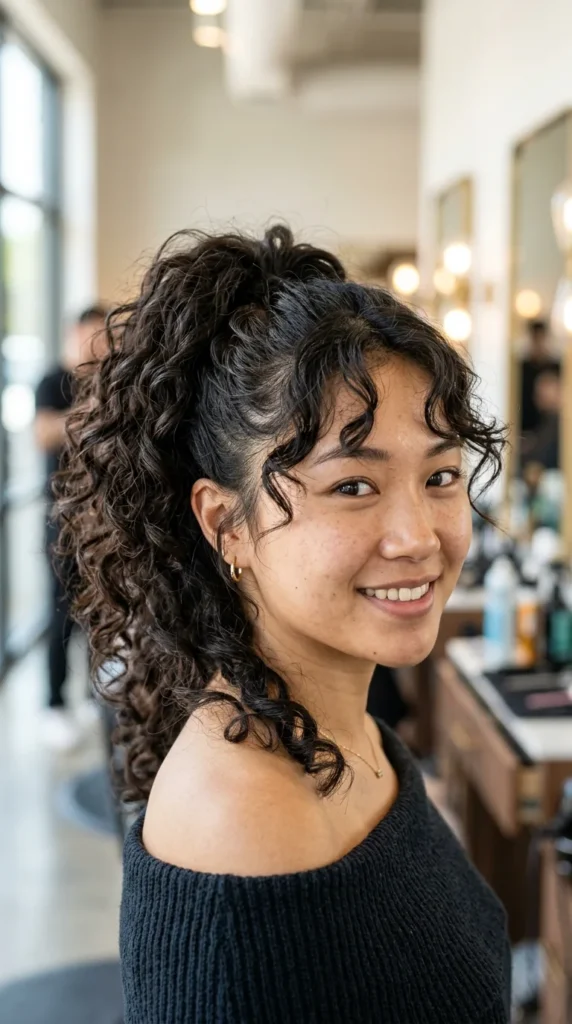 Perm-Inspired Ponytail