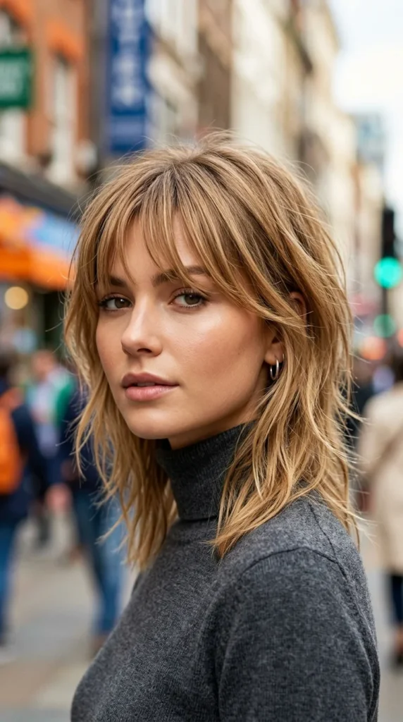 Piecey Bangs with Textured Layers
