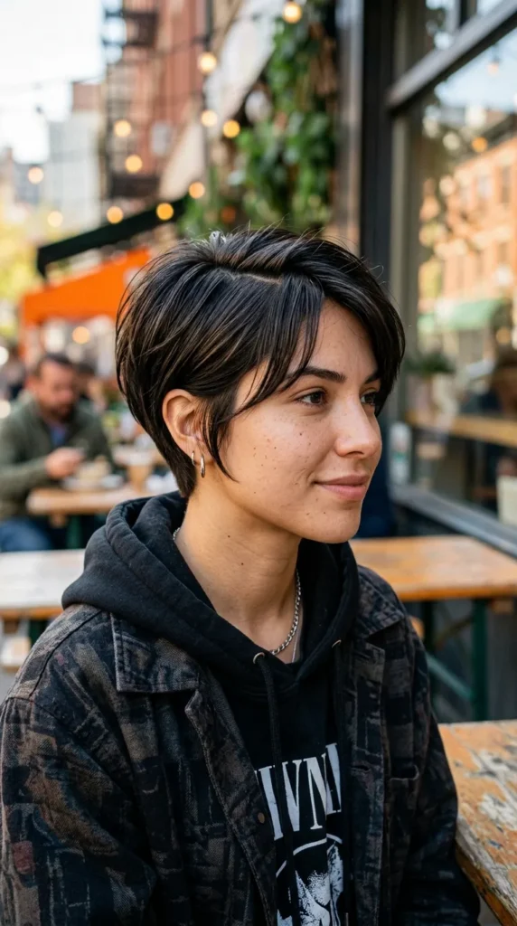Pixie Bob for Oval Face with Modern Edge