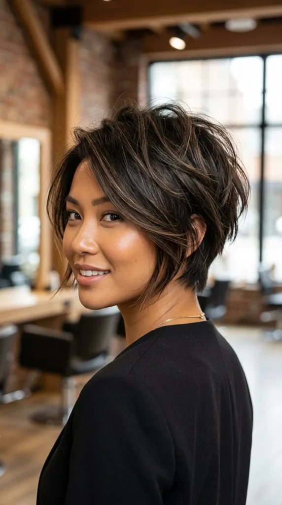 Pixie Bob for Round Face with Volume