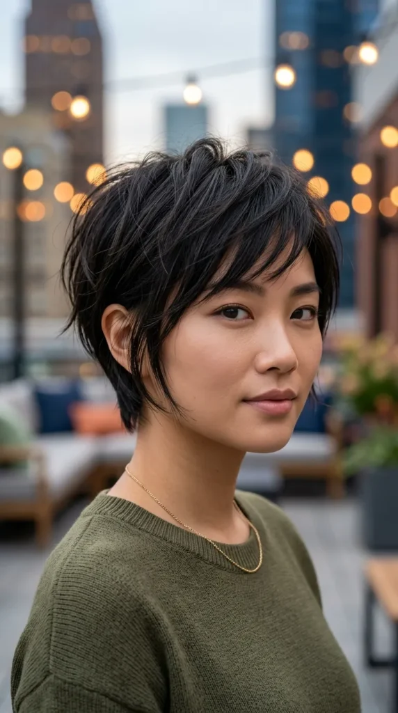 Pixie Bob for Thin Hair with Textured Layers