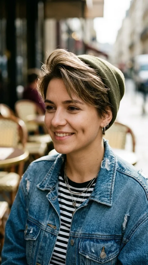 Pixie Haircut for Oval Face with Natural Volume