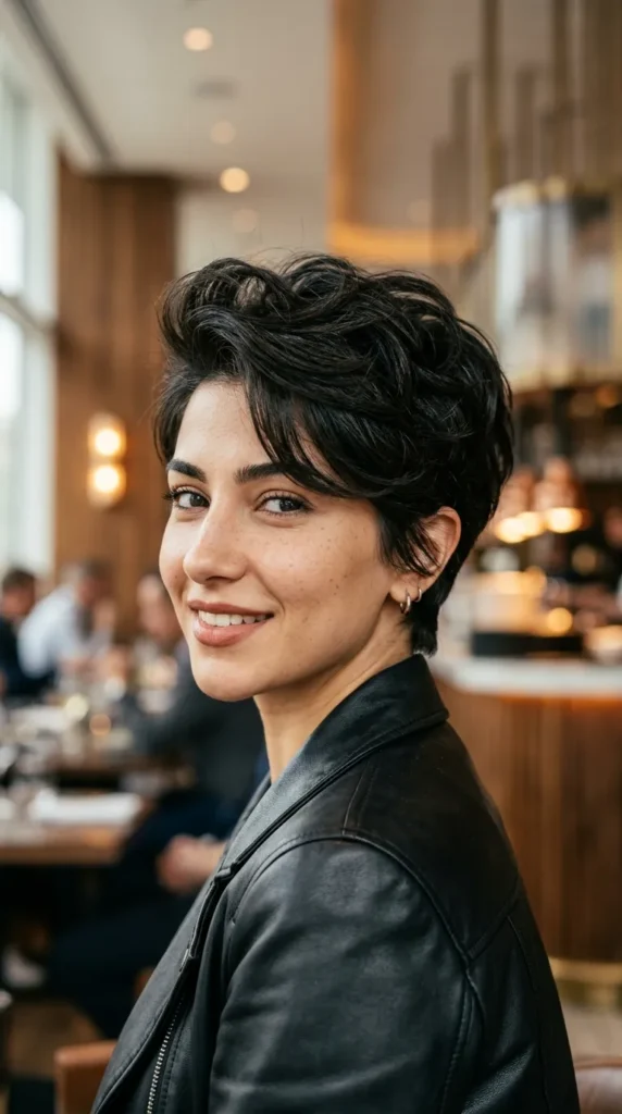 Pixie with Crown Volume for Oval Face