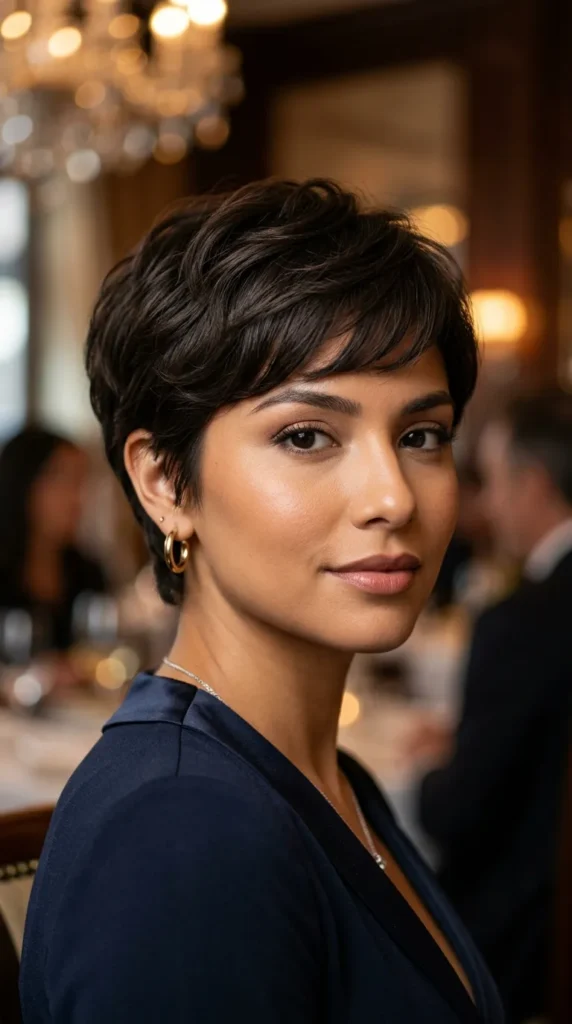 Pixie with Invisible Bang Blend