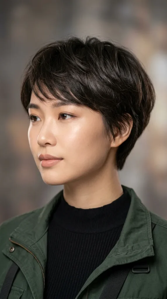 Pixie with Rounded Silhouette