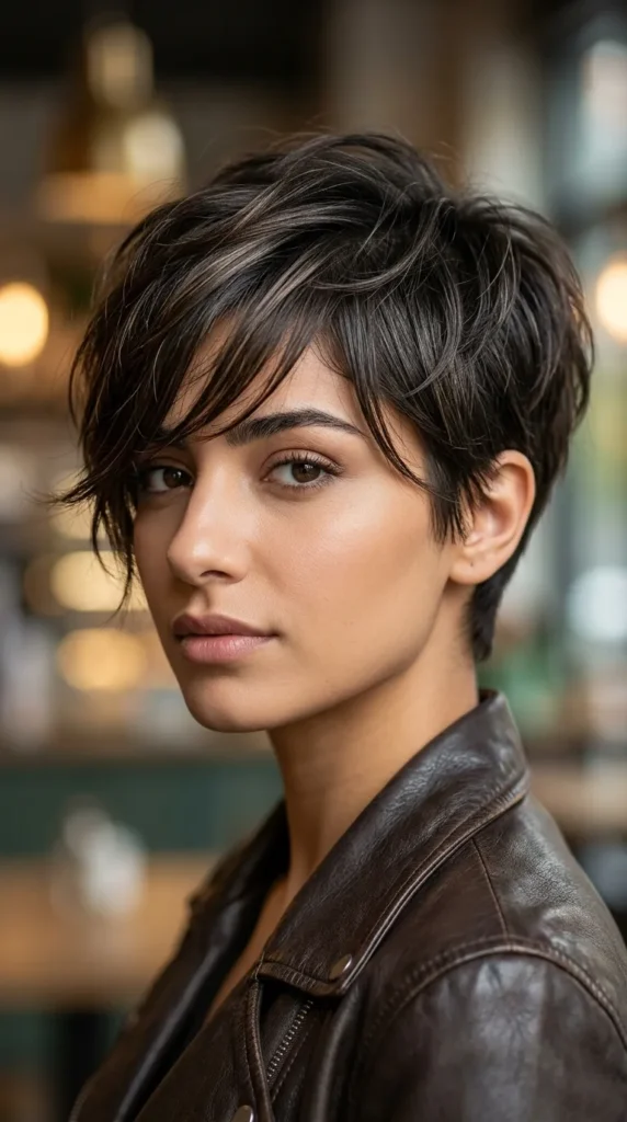 Pixie with Side-Swept Bangs