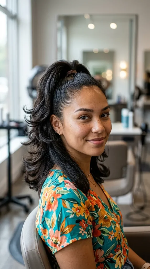 Ponytail with Butterfly Layers