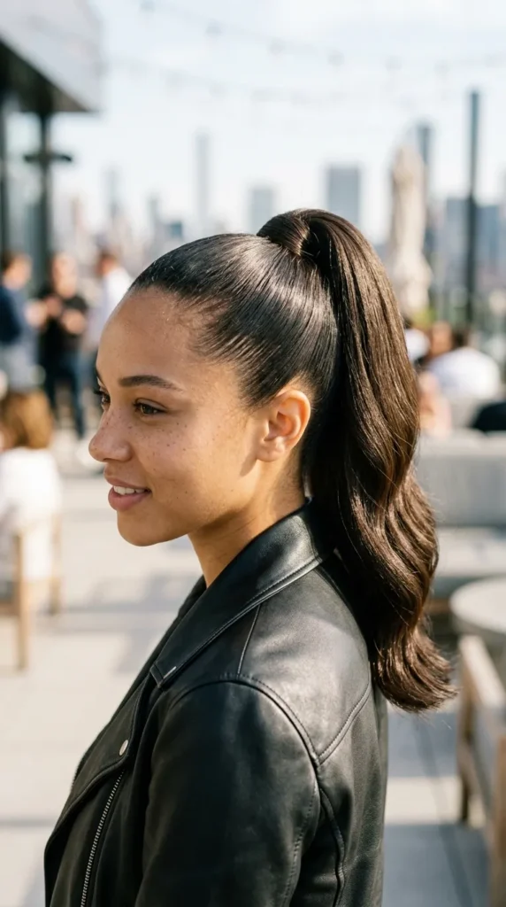 Ponytail with Invisible Layers