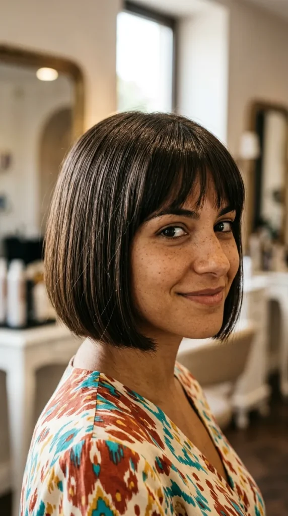 Precision Bob for Oval Face Structure