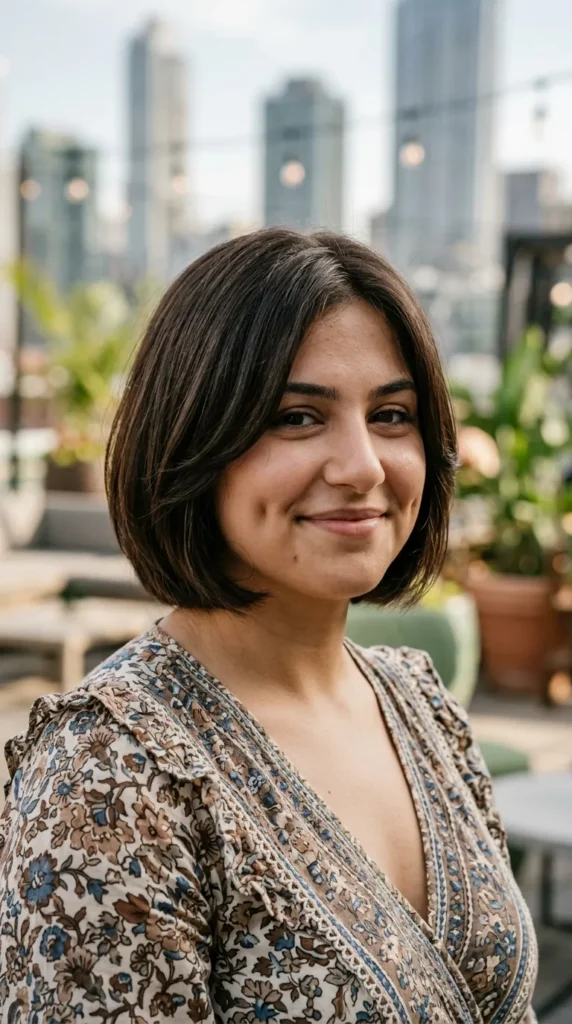 Quiet Luxury Bob for Oval Face Style