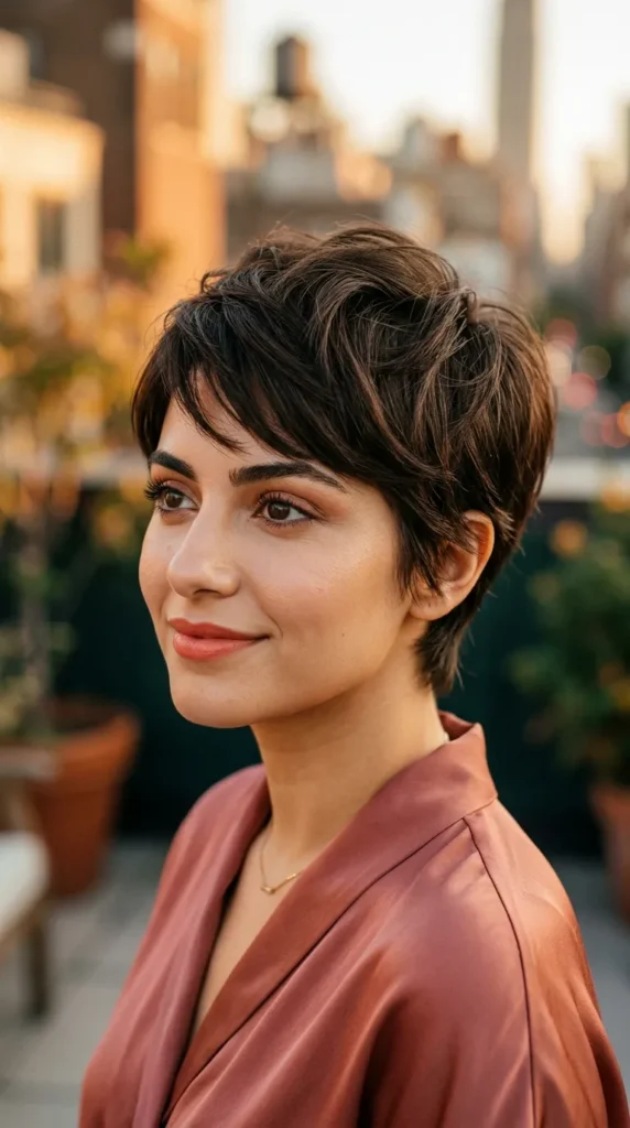 Razored Pixie for Fine Hair