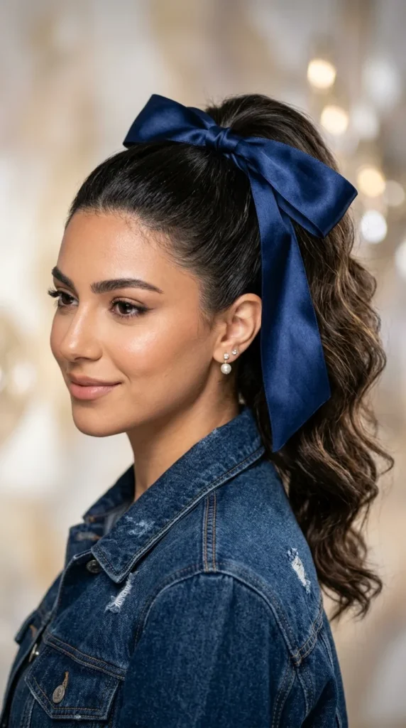 Ribbon Ponytail for Birthday Parties