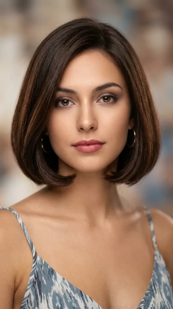 Rich Brunette Italian Bob