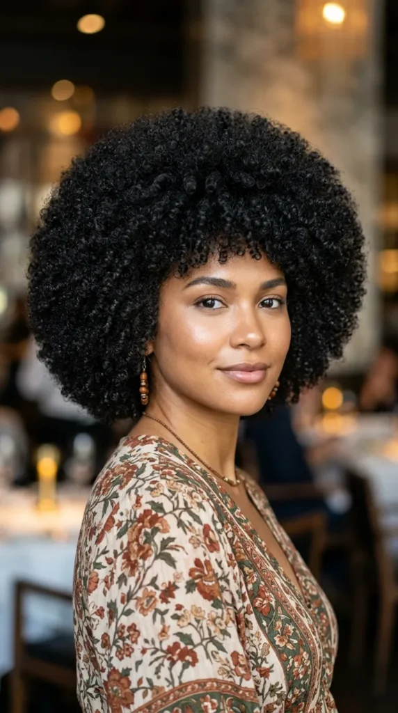 Rounded Afro