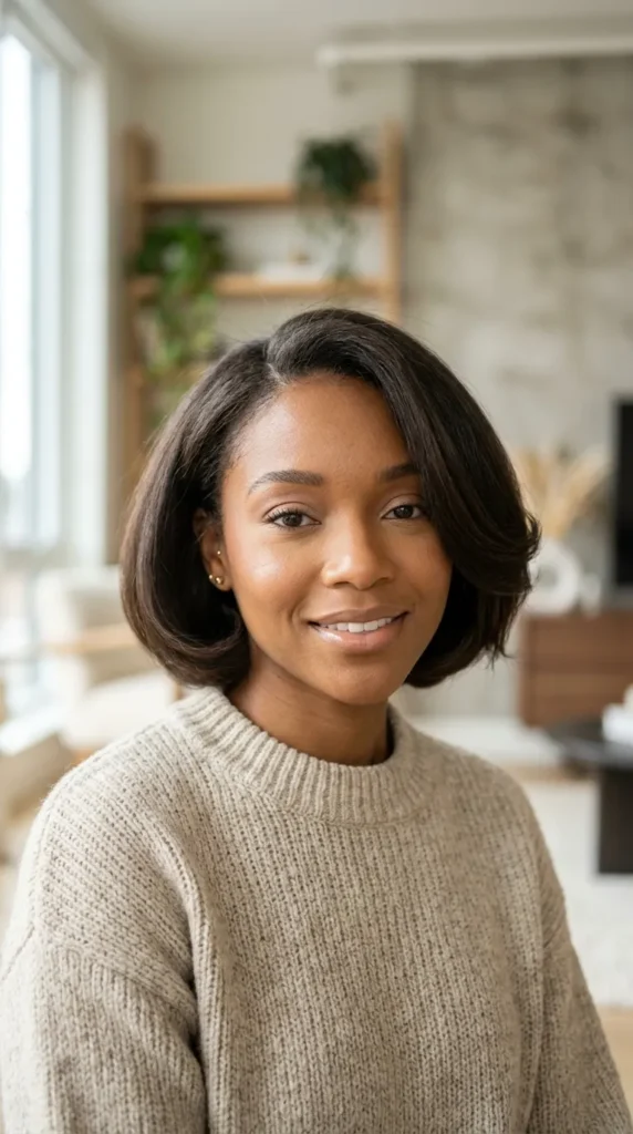 Rounded Bob for Thin Hair