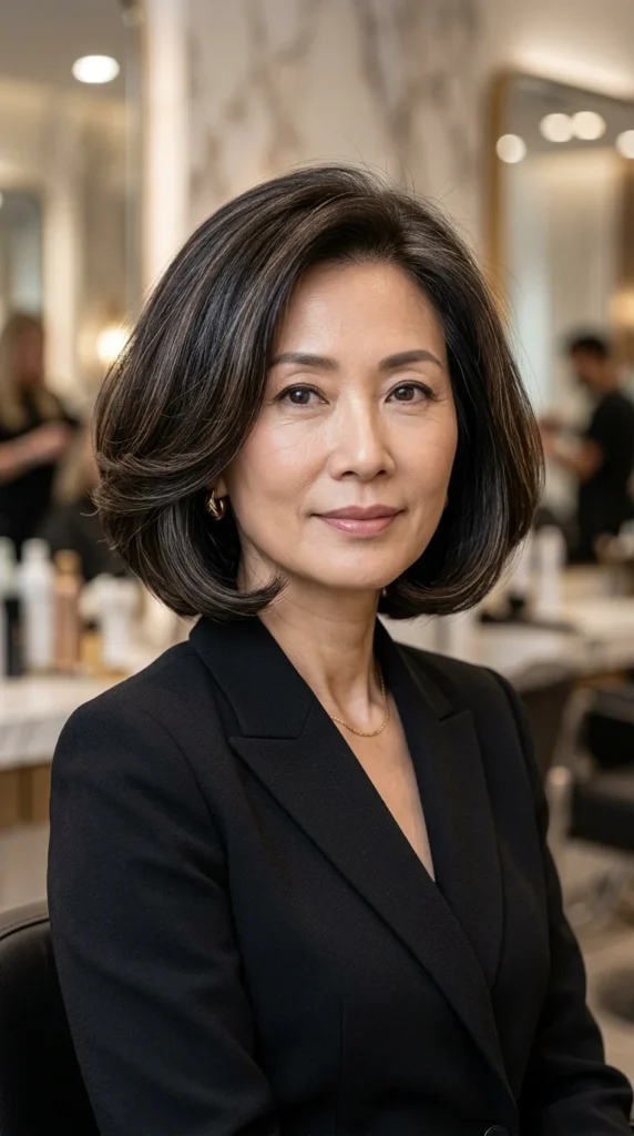 Rounded Italian Bob for Thin Hair