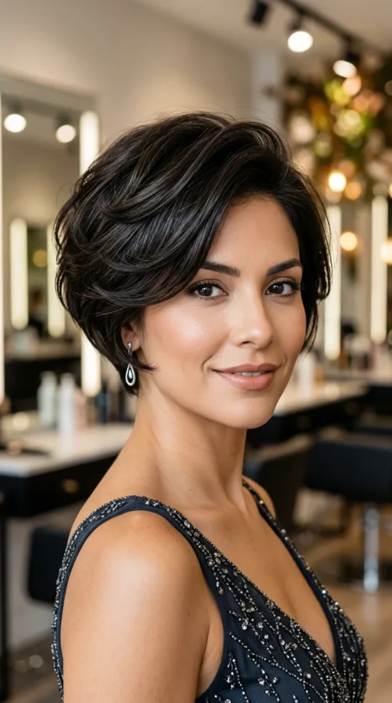 Rounded Pixie Bob for Thin Hair