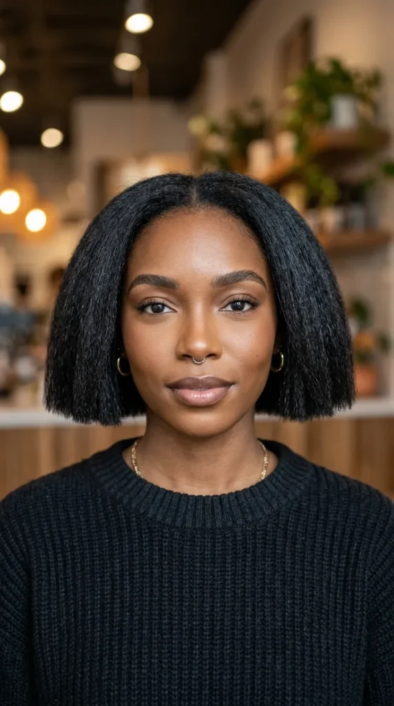 Sculpted Box Bob for Thin Hair