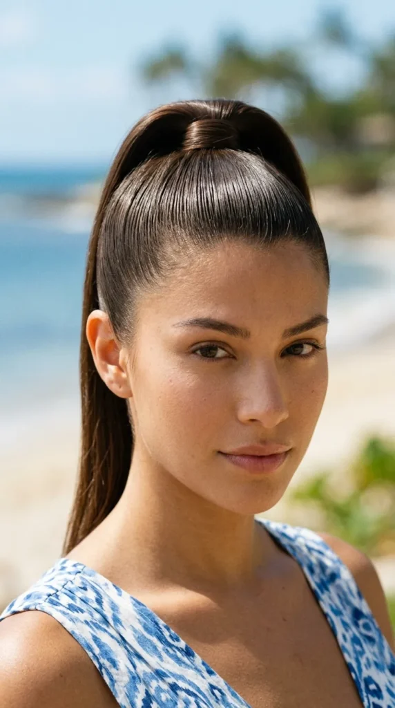 Sculpted Sleek Ponytail